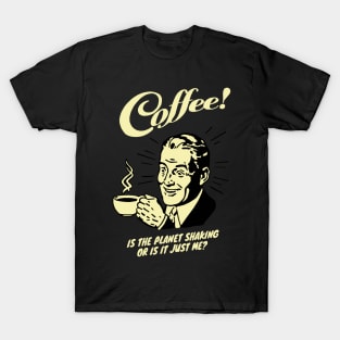 Old Retro Coffee Man T-Shirt